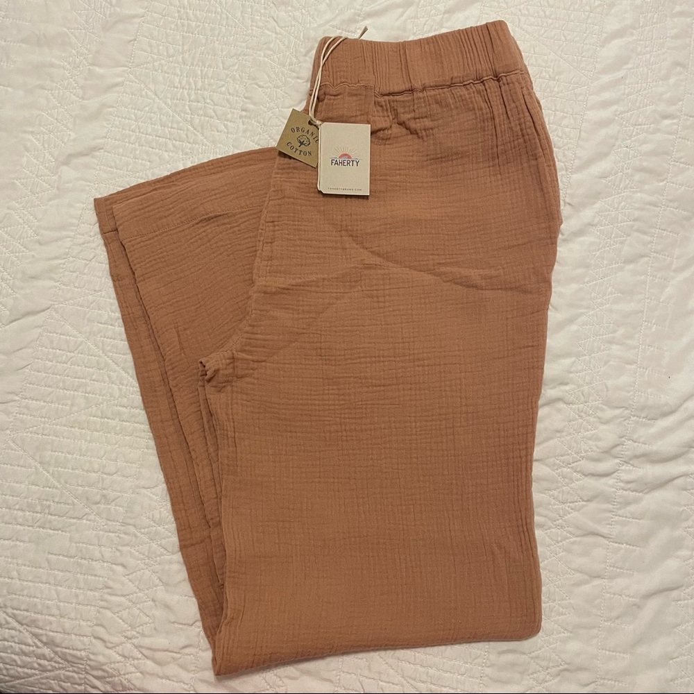 NWT Faherty Cotton Pant - Picture 2 of 8